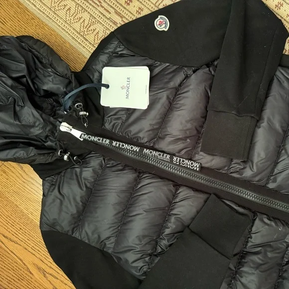NWT Moncler zip up padded hoodie Women’s size S firm price no offers